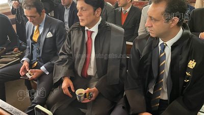 بينهم أحمد مرتضى منصور ومحمد حمودة، فريق الدفاع عن المخرج عمر زهران  في قضية مجوهرات شاليمار الشربتلي (صور)