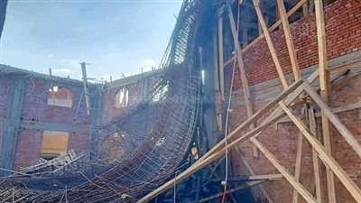 النيابة تعاين مسجد ديرب نجم المنهار وتستعلم عن حالة 6 مصابين في الحادث 