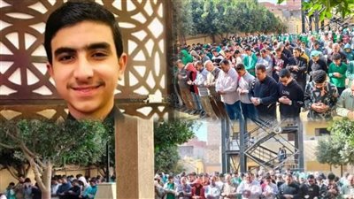 لقي مصرعه في حادث، طلاب مدارس الرياض ببني سويف يؤدون صلاة الغائب على زميلهم 