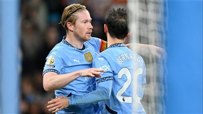 الدوري الإنجليزي، مانشستر سيتي يتقدم علي نوتنجهام بثنائية في الشوط الأول