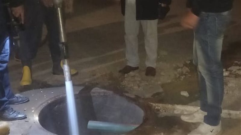 حريق بخزان وقود بمنطقة