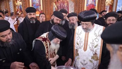 الأنبا إرميا يشارك إيبارشية طموه في عيد الشهيد أبي سيفين