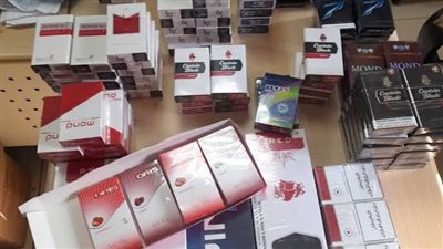 الجمارك تحرر 5 محاضر تهرب وتضبط كمية من السجائر المهربة 