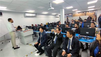 وفد من كلية بكين للتكنولوجيا يزور جامعة القناة (صور)