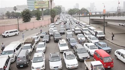 حالة الطرق اليوم، كثافات متحركة بدائري المنيب وشوارع وسط البلد ومحور صفط اللبن