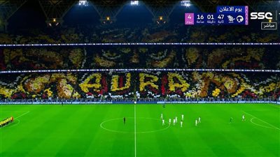 لوحة فنية رائعة لجماهير الاتحاد أمام النصر بالدوري السعودي