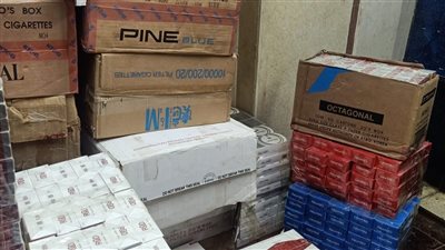 الجمارك تعلن ضبط كمية كبيرة من السجائر المهربة