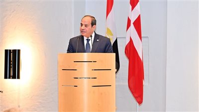 أزمات سد النهضة وغزة وسوريا، 10 رسائل من السيسي خلال مؤتمر صحفي بالدنمارك