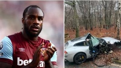 لاعب بالدوري الإنجليزي يتعرض لحادث سير وتهشم سيارته