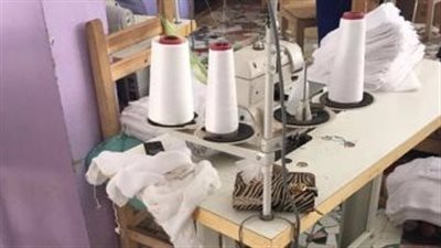 ضبط مصنع شاش طبي بدون ترخيص في أوسيم بالجيزة