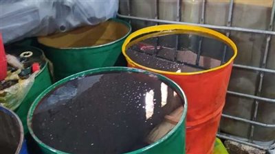 غلق مصنع لتدوير زيوت سيارات المستعملة في منشأة القناطر