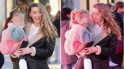 أول صور لـ آمبر هيرد بعد إعلان حملها 