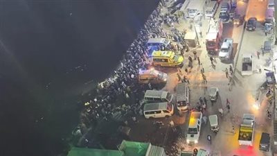 جهود مكثفة للبحث عن مفقودين فى حادث سقوط ميكروباص بترعة الإبراهيمية (صور)