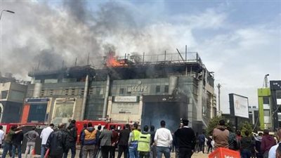 إصابة 5 أشخاص في حريق بأحد فروع بنك شهير بالقاهرة 