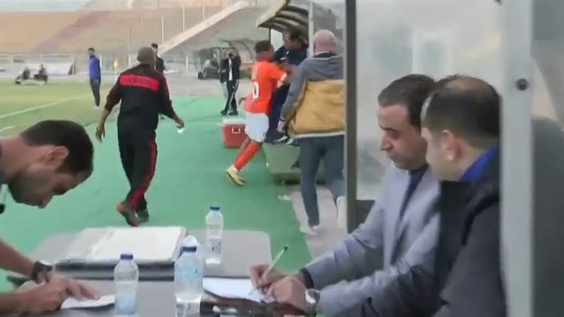 اعتداء لاعب المنصورة