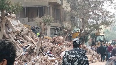 بعد ارتفاع الضحايا لـ7، الحماية المدنية تبحث عن آخر مفقود أسفل أنقاض عقار الوايلي المنهار