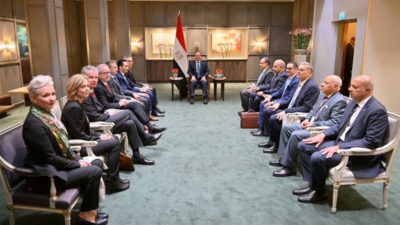  لقاء السيسي مع رؤساء