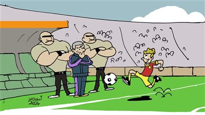  كاريكاتير فيتو.. بعد اعتداء لاعب على مدربه 