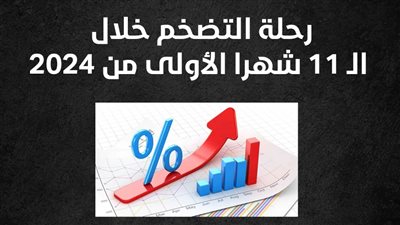 رحلة التضخم خلال الـ 11 شهرا الأولى من 2024 (إنفوجراف)
