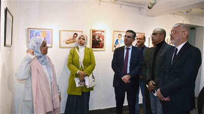 افتتاح معرض الكاريكاتير الدولي 