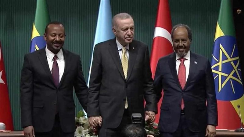 أردوغان يتوسط آبي