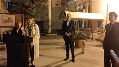 القنصل الروسي يفتتح معرض لوحات رحلة إلى الشرق بأوبرا الإسكندرية