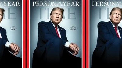 ترامب يقرع أجراس بورصة نيويورك احتفالا باختياره شخصية العام على غلاف التايم (فيديو)