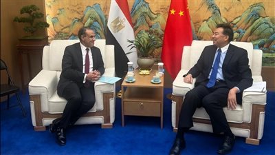 وزير الخارجية يلتقي رئيس الوكالة الصينية للتعاون الإنمائي الدولي