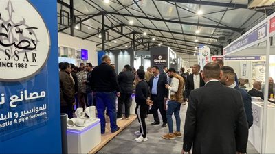 إقبال كبير على الشركات المصرية المشاركة بمعرض العراق الدولي للإنشاءات (صور) 