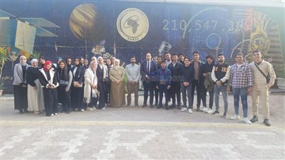 طلاب علوم الفضاء ببني سويف الأهلية في زيارة لهيئة الاستشعار 