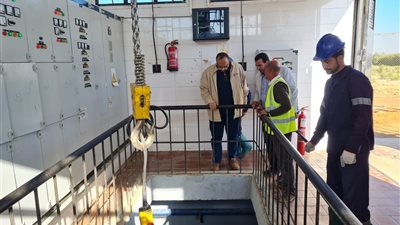 رئيس مياه سوهاج يتفقد محطات معالجة الصرف الصحي بطما والمراغة 