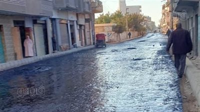 رصف وتطوير ورفع كفاءة شوارع مدينة السنطة بالغربية