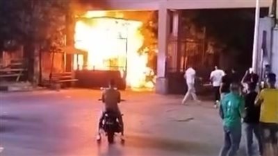 اندلاع حريق هائل بمخبز أفرنجي في جرجا بسوهاج