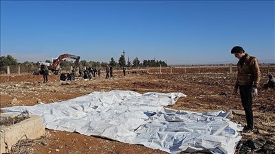 تفاصيل العثور على مقبرة جماعية في سوريا تحوي 100 ألف جثة