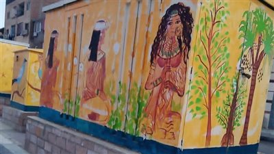 تزيين 19 محول كهرباء بنقوش فرعونية في الأقصر (صور)