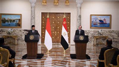  شراكة جديدة بين مصر وإندونيسيا، نتائج مباحثات السيسي وبرابوو سوبيانتو (صور)