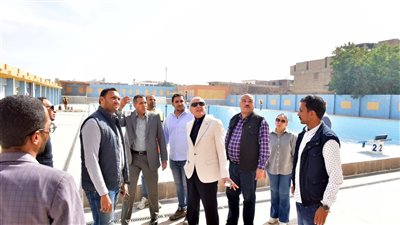 محافظ الأقصر يتفقد حمام السباحة الأوليمبي قبل أيام من افتتاحه (صور)