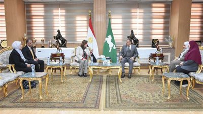 محافظ الشرقية يلتقي نائبة رئيس المجلس القومي للطفولة والأمومة