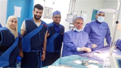 نجاح عمليتى قسطرة قلبية لطفلين بحامعة الزقازيق 