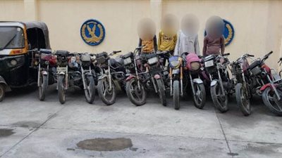 ضبط 4 عصابات لسرقة الدراجات النارية والأدوات الكهربائية بالجيزة وبني سويف 