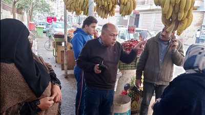 حملات تموينية على أسواق الخضروات والفاكهة بالمنصورة 