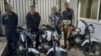 سقوط 5 لصوص لارتكاب جرائم سرقات الدراجات النارية وسيارة فى المعادى وقصر النيل 