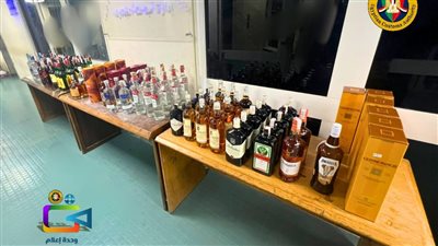 مكافحة التهرب الجمركي تضبط كمية من الخمور المهربة أجنبية الصنع