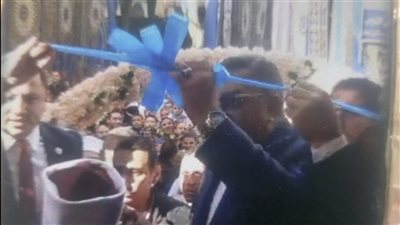 زحام شديد خلال افتتاح وزير الأوقاف ومحافظ الدقهلية مسجد البحر الصغير (صور) 