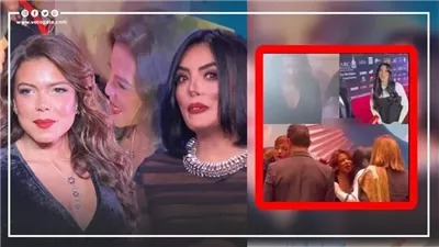 أول رد من حورية فرغلي على رفض ناهد السباعي تقبيلها (فيديو)