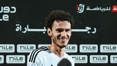 علي الزاهدي أفضل لاعب في مباراة الجونة وإنبي بالدوري الممتاز