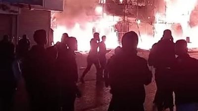  النيابة تبدأ التحقيق فى حريق مطعم تفويلة بفيصل وتستمع لشهود العيان