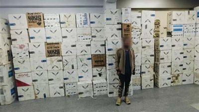 ضبط 45 ألف عبوة سجائر مجهولة المصدر في مطروح 