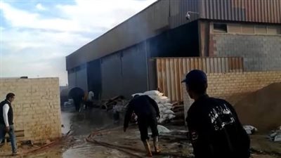 انتداب المعمل الجنائي لمعاينة حريق مطبعة في المرج