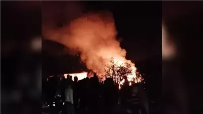 النيران تلتهم خيام النازحين في المواصي بغزة (فيديو)